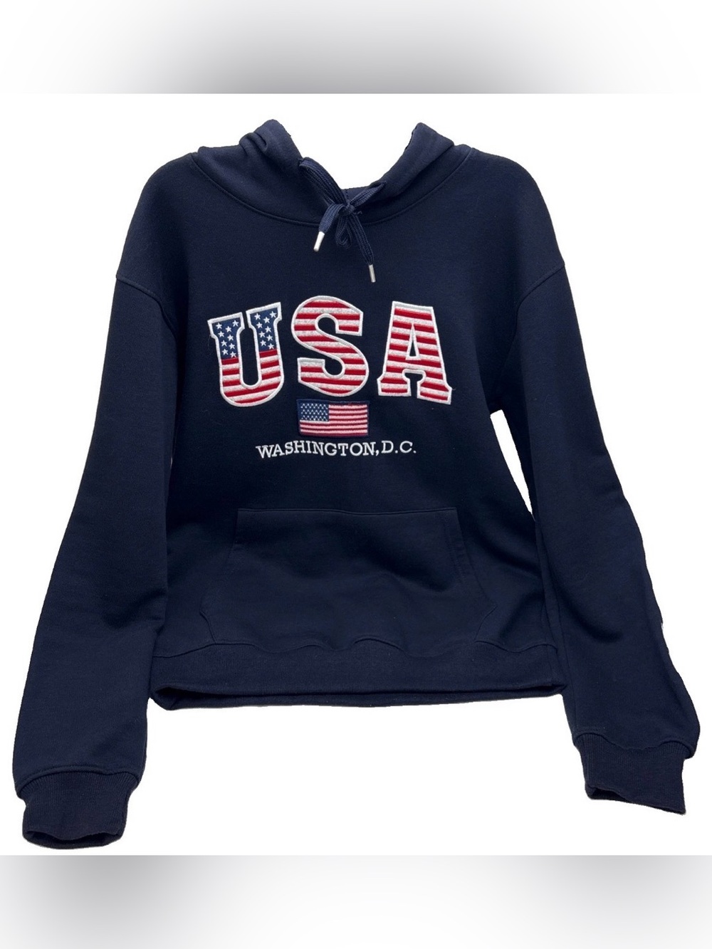 USA Washington DC Hoodie Sweatshirt Embroidered Logo Alva Skates Men's Sz XL